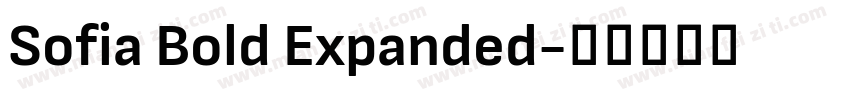 Sofia Bold Expanded字体转换
